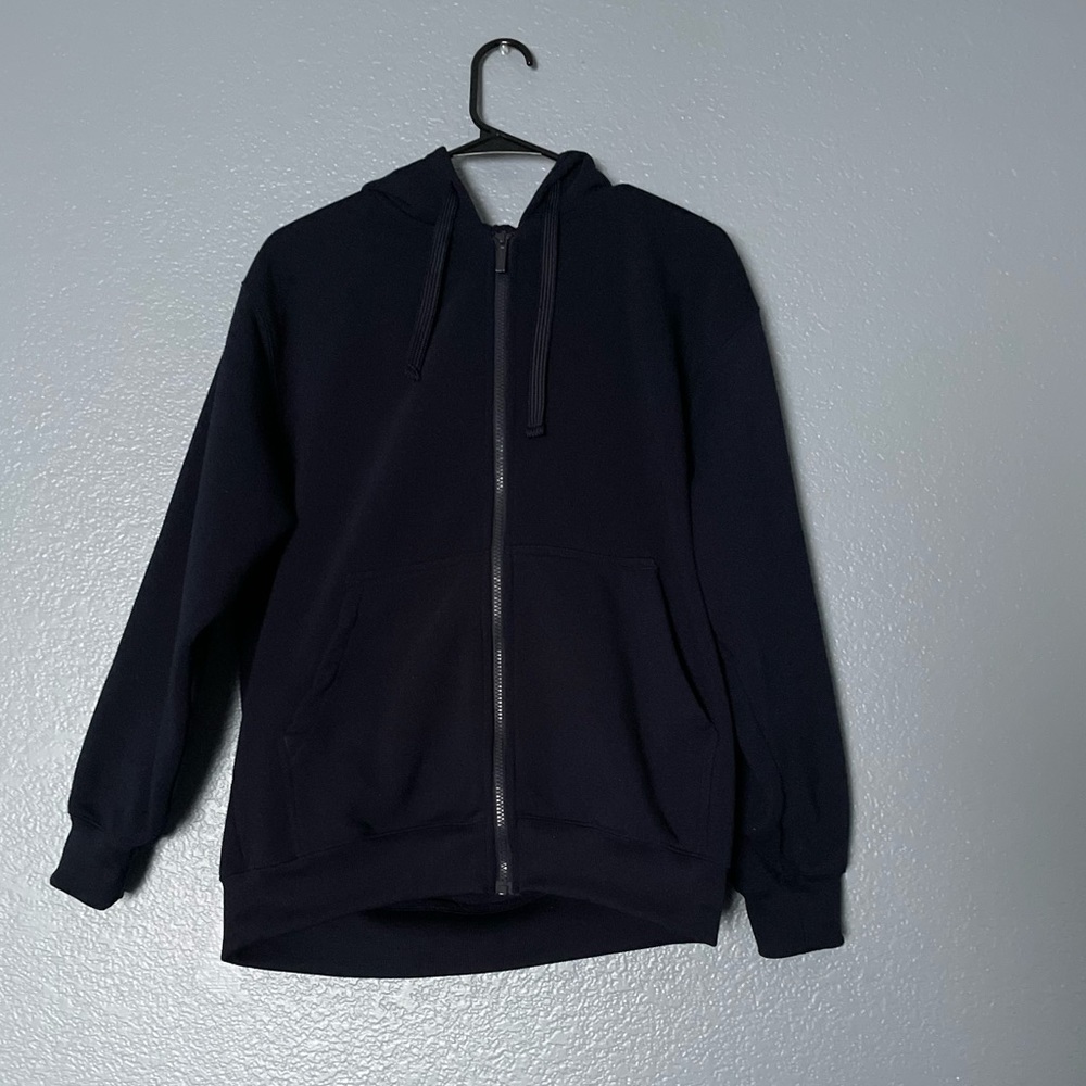 Navy zip up Pro sweater